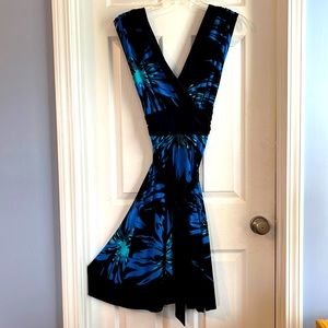 Blue and Black Dress